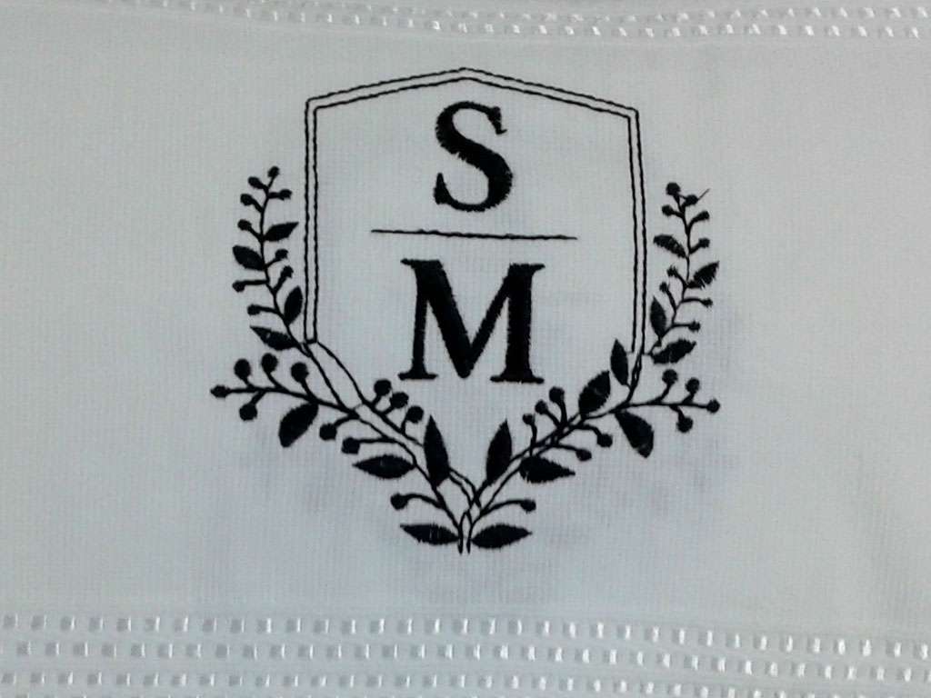 Logo Nakışlı Kurumsal Hediyelik Promosyon Havlu Orta Kalite Kadife 50x90 Beyaz SM