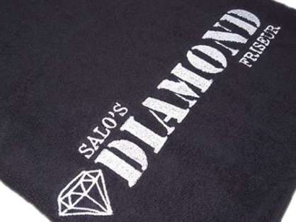 Firma Logolu Özel Spa Havlusu Orta Kalite 50x90 Siyah Diamond