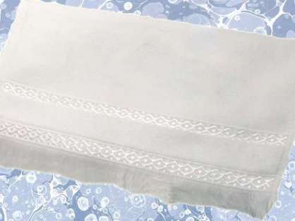 12li Fiesta Soft 30x50 Kadife Beyaz Ara Boşluklu İşlemelik Havlu Etaminsiz Panç Havlusu Küçük Mutfak Boyutu